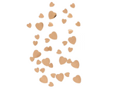 Rose Gold Heart Scatter Confetti